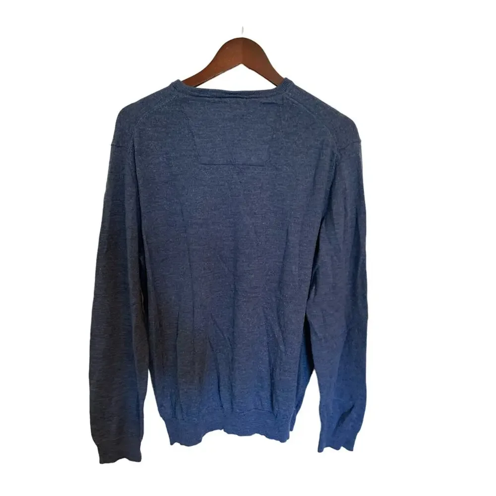 Calvin Klein 100% Merino wool v neck sweater XL men's